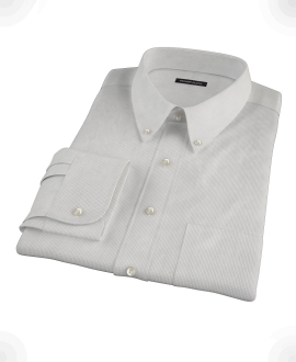 Japanese Gray Mini Grid Dress Shirt 