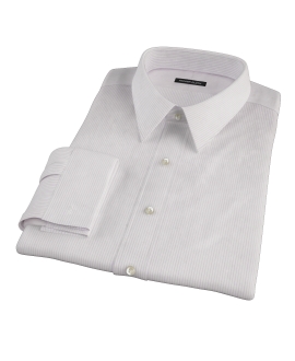 140s Lavender Wrinkle Resistant Stripe Tailor Made Shirt 