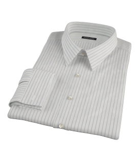Japanese White and Blue Men's Dress Shirt 