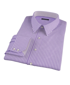 Purple Reverse Bengal Stripe Men's Dress Shirt 