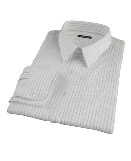 Japanese White and Blue Men's Dress Shirt 
