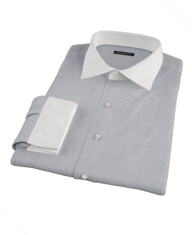 100s Navy Stripe Custom Dress Shirt 