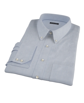 Light Blue Glen Plaid Tailor Made Shirt 