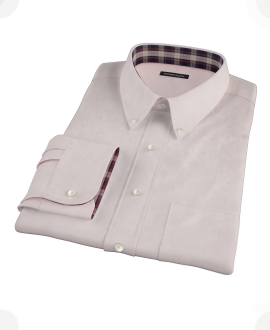 Pink 120s Rich Oxford Cloth Custom Made Shirt 