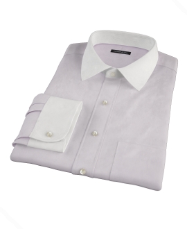 Bowery Lavender Wrinkle-Resistant Pinpoint Custom Made Shirt 