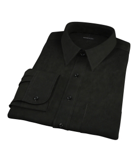 Black Broadcloth Tailor Made Shirt 