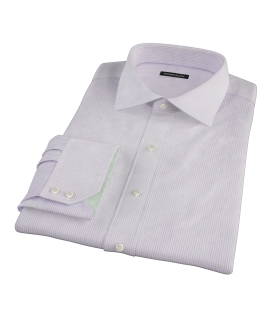 Lavender Dobby Stripe Custom Made Shirt 