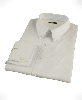 Ecru Pinpoint Men's Dress Shirt 