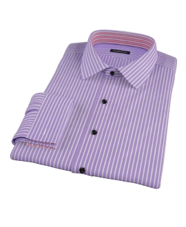 Purple Reverse Bengal Stripe Custom Made Shirt 