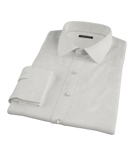 White Phantom Grid Men's Dress Shirt 