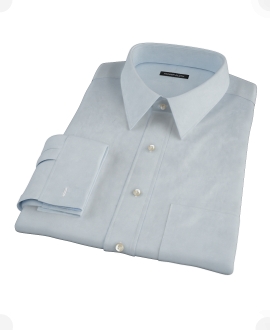 Light Blue Royal Oxford Fitted Dress Shirt 