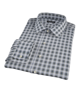 Blue and Green Plaid Custom Made Shirt 