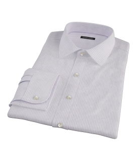 Purple Thin Stripe Heavy Oxford Dress Shirt 