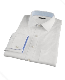 White Pinpoint Men's Dress Shirt 