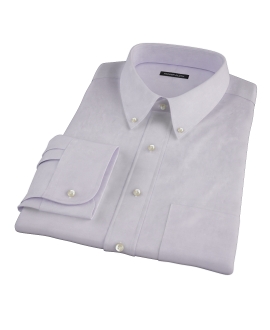 Lavender Wrinkle Resistant Cavalry Twill Men's Dress Shirt 
