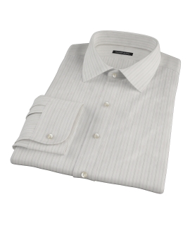 Lavender Gray Dobby Stripe Tailor Made Shirt 