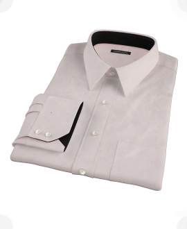 Pink Cavalry Twill Herringbone Dress Shirt 