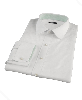 Bowery White Wrinkle-Resistant Pinpoint Dress Shirt 