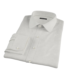 White Phantom Grid Dress Shirt 