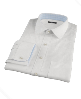 White Pinpoint Tailor Made Shirt 