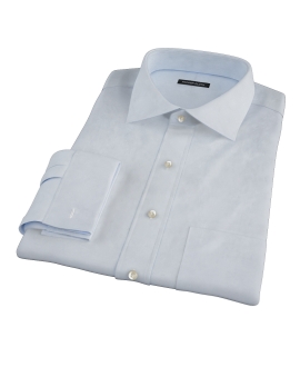Bowery Light Blue Wrinkle-Resistant Pinpoint Men's Dress Shirt 
