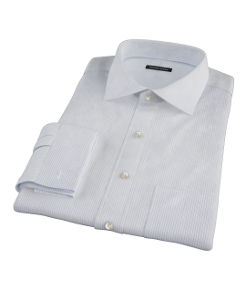 Morton Wrinkle-Resistant Royal Blue Stripe Custom Dress Shirt 