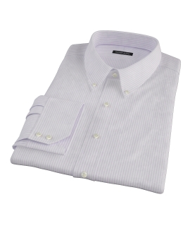 Purple Thin Stripe Heavy Oxford Tailor Made Shirt 