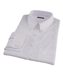 Purple Thin Stripe Heavy Oxford Dress Shirt 