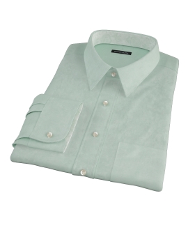 Light Green Heavy Oxford Cloth Dress Shirt 