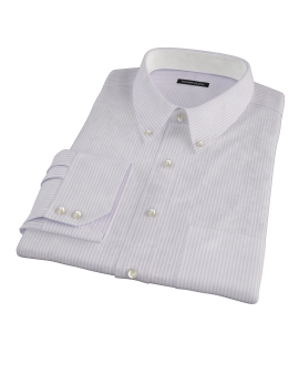 Purple Thin Stripe Heavy Oxford Dress Shirt 