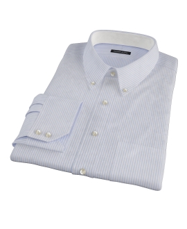 Light Blue Thin Stripe Heavy Oxford Tailor Made Shirt 