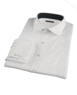White Pinpoint Custom Made Shirt 