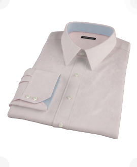 Pink Cavalry Twill Herringbone Men's Dress Shirt 
