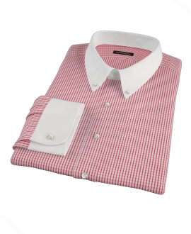 Red Medium Check Tailor Made Shirt 