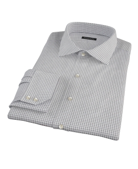 Black Grid Men's Dress Shirt 