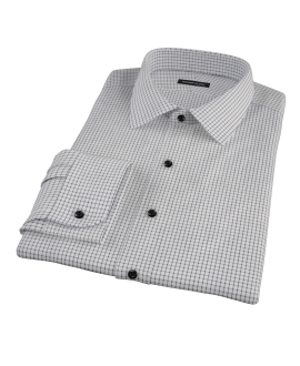 Black Grid Men's Dress Shirt 