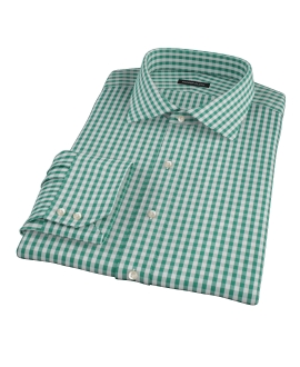 Veridian Green Gingham Dress Shirt 