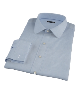 Sky Blue Wrinkle Resistant Cavalry Twill Tailor Made Shirt 
