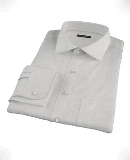 Japanese Gray Mini Grid Custom Dress Shirt 