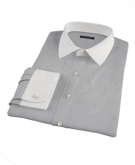 Jones Charcoal Grey End-on-End Men's Dress Shirt 
