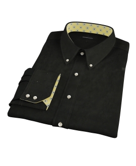 Black Broadcloth Tailor Made Shirt 