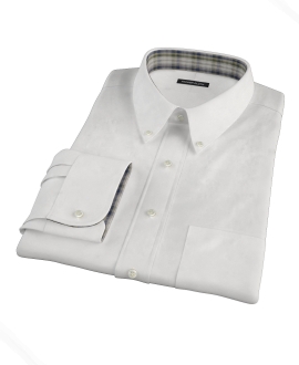 White Wrinkle Resistant 100s Broadcloth Tailor Made Shirt 