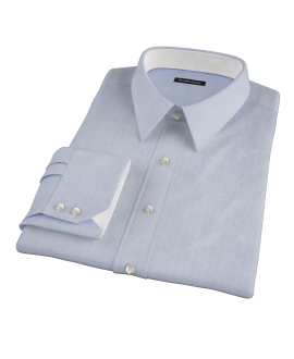 Light Blue Glen Plaid Custom Made Shirt 