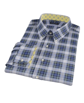 Blue Green Tartan Custom Made Shirt 