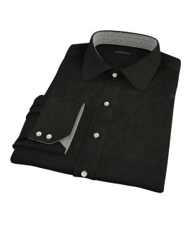 Black Broadcloth Dress Shirt 