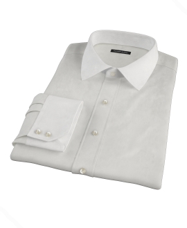 White Phantom Grid Fitted Shirt 
