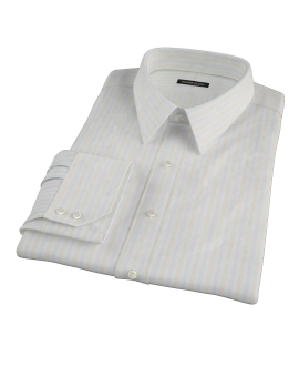 Blue and Yellow Stripe Custom Made Shirt 