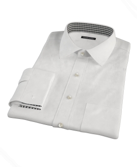 White Heavy Oxford Cloth Tailor Made Shirt 