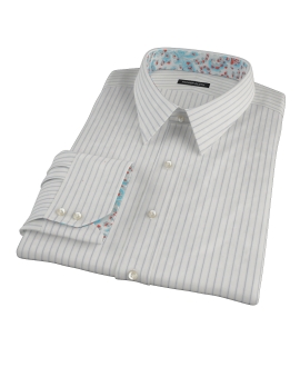 Japanese White and Blue Tailor Made Shirt 
