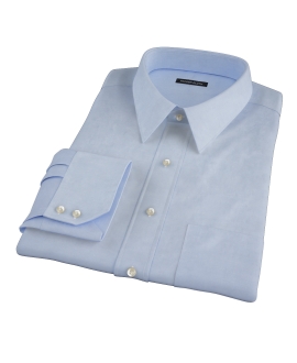 Bowery Blue Wrinkle-Resistant Pinpoint Custom Dress Shirt 